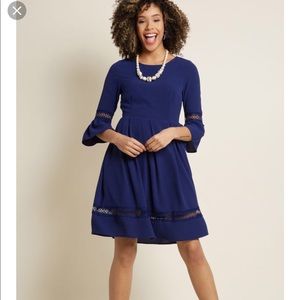 ModCloth Miles Of Marvelous A-Line knee length 1X